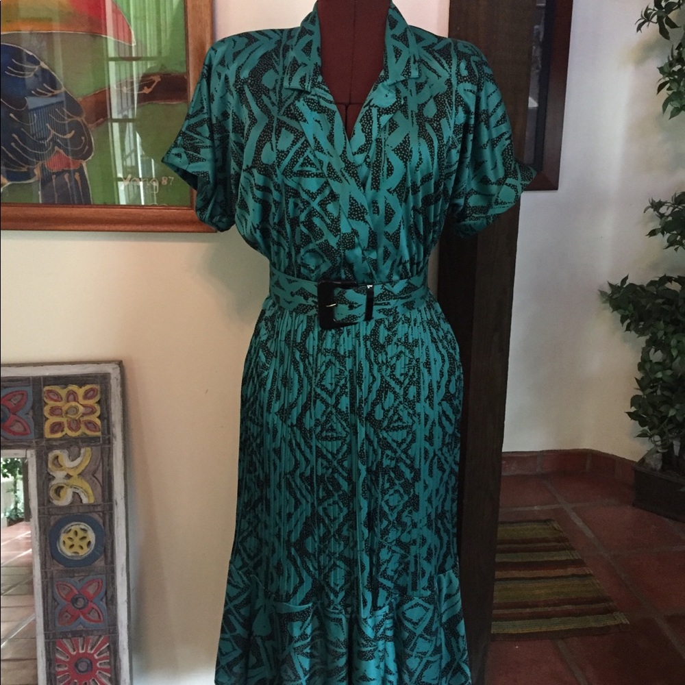 Vintage Joni Blair of California Dress w/ Belt